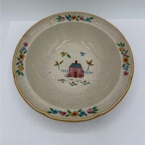 Vintage International Stoneware HEARTLAND 6¾" Cereal Bowl 7774 Cottage Core Farm